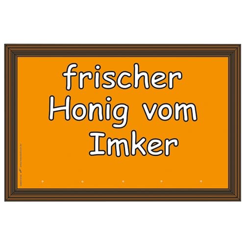 Generisch Schild Verkaufsschild ""Frischer Honig Vom Imker"" 60x40 CM von Generisch