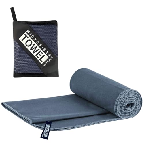 Generisch Schnelles trockenes Handtuch, superabsorbierende, 40x80 cm, Reisebadblatt, Mikrofaser -Fitnesshandtuch, Leichter Stoff, für Duschtraining Rucksackpaket Pilates Pool Schwimm Yoga Beach von Generisch