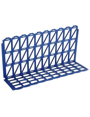 Generisch Schutzgeländer for die Produktpräsentation von Obst und Gemüse – Hochleistungs-Absperrzaun aus Kunststoff for Tische und Regale im Einzelhandel(Blue,50 Pack) von Generisch