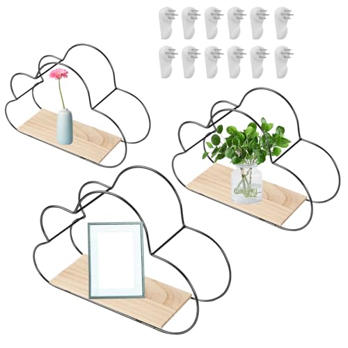 Generisch Schwebendes Wandregal,Cloud Wandregal Mit Schwebenden Regalbrettern - 3 Teile Aufbewahrungsregal Deko Regalbrett Wohnzimmer Schlafzimmer Badezimmer Landhausstil Generisch Schwebendes Wandregal,Cloud Wandregal Mit Schwebenden Regalbrettern - 3 Teile Aufbewahrungsregal Deko Regalbrett Wohnzimmer Schlafzimmer Badezimmer Landhausstil von Generisch
