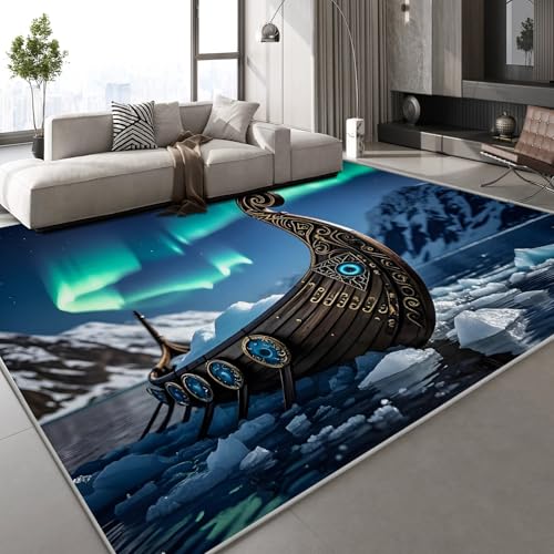 Generisch Segelboot Vintage Teppich Kinderteppich Modern 3D Aurora Natur Teppich Kinderzimmer Kurzflor Teppiche rutschfeste Spielteppiche für Schlafzimmer Wohnzimmer Zimmer 60x90 cm Generisch Segelboot Vintage Teppich Kinderteppich Modern 3D Aurora Natur Teppich Kinderzimmer Kurzflor Teppiche rutschfeste Spielteppiche für Schlafzimmer Wohnzimmer Zimmer 60x90 cm von Generisch