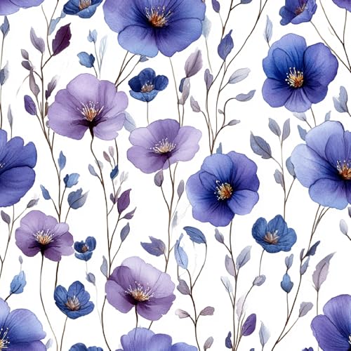 Generisch Selbstklebende Tapete 44x1000 cm Klebefolie Möbel Blumen Lila Dekorfolie Möbelfolie Malerei Pflanzen Mustertapete Wandtapete Wohnzimmer Schlafzimmer Wasserdicht Wallpaper Küche Generisch Selbstklebende Tapete 44x1000 cm Klebefolie Möbel Blumen Lila Dekorfolie Möbelfolie Malerei Pflanzen Mustertapete Wandtapete Wohnzimmer Schlafzimmer Wasserdicht Wallpaper Küche von Generisch