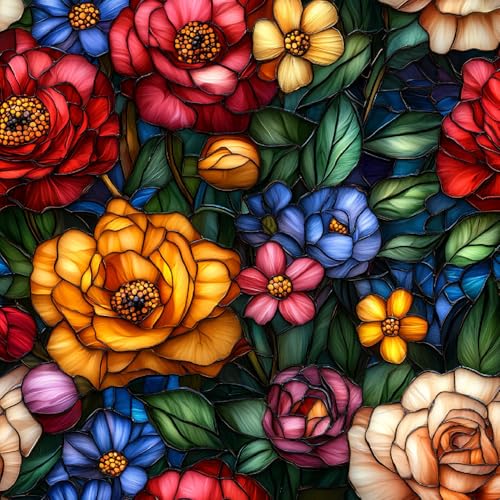 Generisch Selbstklebende Tapete 44x600 cm Klebefolie Möbel Bunt Blumig Dekorfolie Möbelfolie Retro Glas Mustertapete Wandtapete Wohnzimmer Schlafzimmer Wasserdicht Wallpaper Küche Generisch Selbstklebende Tapete 44x600 cm Klebefolie Möbel Bunt Blumig Dekorfolie Möbelfolie Retro Glas Mustertapete Wandtapete Wohnzimmer Schlafzimmer Wasserdicht Wallpaper Küche von Generisch