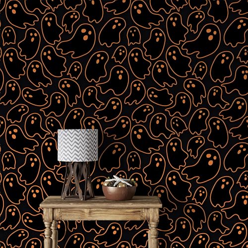 Generisch Selbstklebende Tapete Wandpapier 40x300cm, Geist, Mustertapete, Horror Wallpaper, Schwarz Wasserfest Vinyl Tapeten für Möbel, Wände, Wohn, Schlafzimmer -Bb37 Generisch Selbstklebende Tapete Wandpapier 40x300cm, Geist, Mustertapete, Horror Wallpaper, Schwarz Wasserfest Vinyl Tapeten für Möbel, Wände, Wohn, Schlafzimmer -Bb37 von Generisch