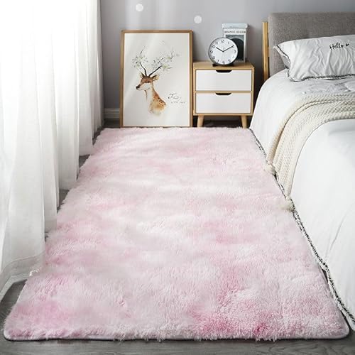 Generisch Shaggy Hochflor Teppich Flauschig rutschfest Waschbar Moderne Deko Teppich für Schlafzimmer, Wohnzimmer(BB) von Generisch