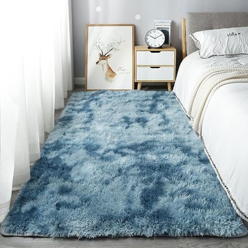Generisch Shaggy Hochflor Teppich Flauschig rutschfest Waschbar Moderne Deko Teppich für Schlafzimmer, Wohnzimmer(BB) von Generisch