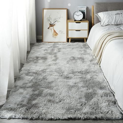 Generisch Shaggy Hochflor Teppich Flauschig rutschfest Waschbar Moderne Deko Teppich für Schlafzimmer, Wohnzimmer,Light Grey,40cm×60cm Generisch Shaggy Hochflor Teppich Flauschig rutschfest Waschbar Moderne Deko Teppich für Schlafzimmer, Wohnzimmer,Light Grey,40cm×60cm von Generisch