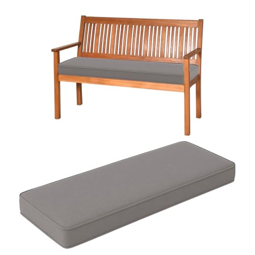 Generisch Sitzkissen Bank 5cm Bankauflage Waschbares Abnehmbarer Bankpolster Mit Rutschfester Unterseite Und Paspel, Bankkissen für Gartenbank, Terrasse, Innen Fensterbank,C,160X50X5cm von Generisch