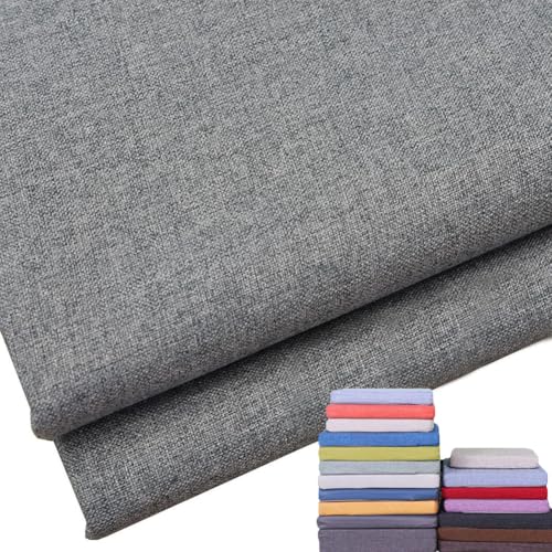 Generisch Sitzkissen Bank Outdoor Bezug, Waschbar Leinen Sitzkissen Stuhl Bankauflage Bezug Mit Reißverschluss, Ersatzbezug für Sitzauflage, Bankkissen Bezug Gartenbank Auflage,Dark Gray,110x55x5cm von Generisch