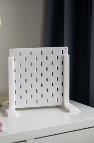Generisch Skadis-kompatible 3D Lochplatte – Custom Pegboard (22 × 22 cm) für Flexible Organisation – Nur Platte oder mit Halterung (Orange, Nur Platte) von Generisch