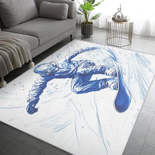 Generisch Skateboard Teppich Wohnzimmer 140x200, Kurzflor Teppich Schlafzimmer Ski Sport Jungen Wohnzimmerteppich Groß, Weich Flanell - Antirutsch Carpet H-1 Generisch Skateboard Teppich Wohnzimmer 140x200, Kurzflor Teppich Schlafzimmer Ski Sport Jungen Wohnzimmerteppich Groß, Weich Flanell - Antirutsch Carpet H-1 von Generisch