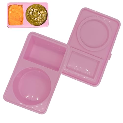 Generisch Snack Containers, Portable Food Box, Leak-Proof Double Compartment, Secure Fitted Lid, Reusable Compact Design, Perfect for Meal Prep, School Lunches, Travel Snacks Generisch Snack Containers, Portable Food Box, Leak-Proof Double Compartment, Secure Fitted Lid, Reusable Compact Design, Perfect for Meal Prep, School Lunches, Travel Snacks von Generisch