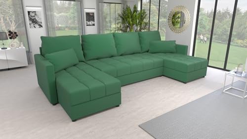 Generisch Sofa Couch Garnitur Sofagarnitur Bella U Kronos 19 mit Schlaffunktion Wohnlandschaft von Generisch