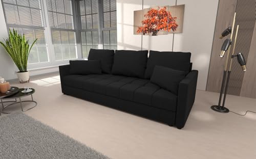 Generisch Sofa Couch Garnitur Sofagarnitur Lena in Inari 100 mit Schlaffunktion Schlafsofa von Generisch