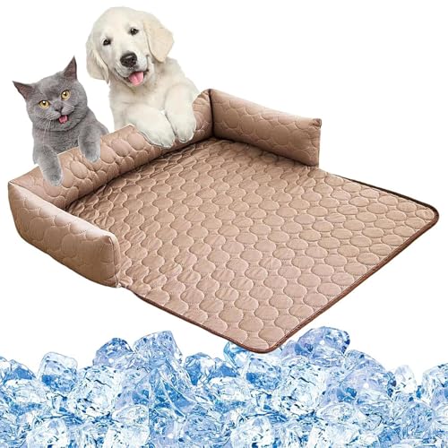 Generisch Sofa Hundekühlkissen | Katzen Kühl Schlafsofa mit Pad und | Sommer Haustierbedarf Tragbar für Picknick Autofahrt von Generisch