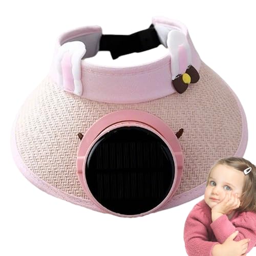 Generisch Solarenergie Ventilator - Breitkrempiger Solar Ventilator | Dreifach Geschwindigkeits Einstellung Tragbar für Reisen Camping Sport Garten Outdoor von Generisch