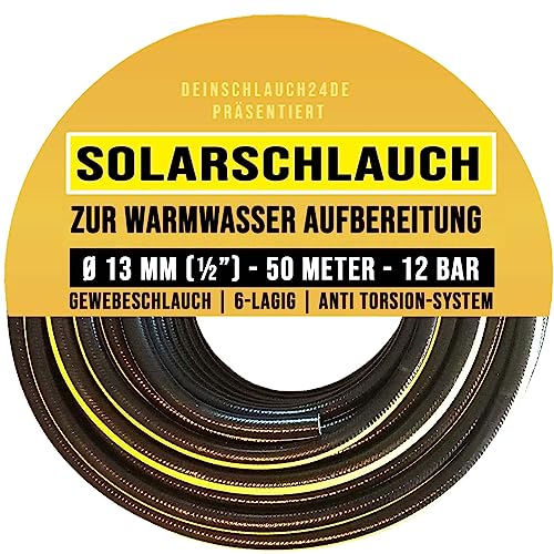 generisch Solarschlauch Gartenschlauch Wasserschlauch Pool Warmwasser 1/2" 13mm - 50m Rolle von generisch