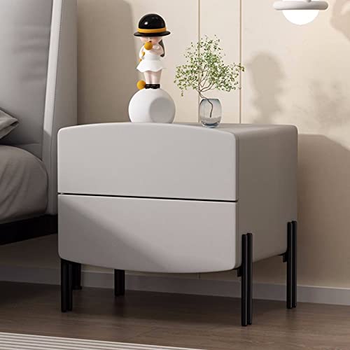 Generisch Solid Wood Bedside Table with 2 Drawers - Modern Curved Design for Bedroom and Living Room - Easy Installation Generisch Solid Wood Bedside Table with 2 Drawers - Modern Curved Design for Bedroom and Living Room - Easy Installation von Generisch