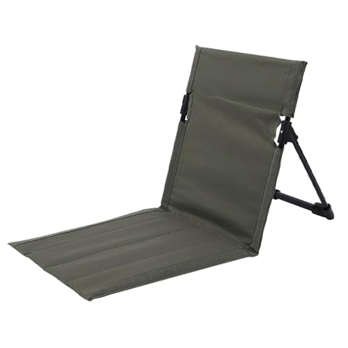 Generisch Strandmatte mit Rückenlehne Strandliege Klappbar Leicht Tragbare Strandliege Faltbarer Campingstuhl Liegestuhl für Picknick, Garten, Wandern (Green) von Generisch