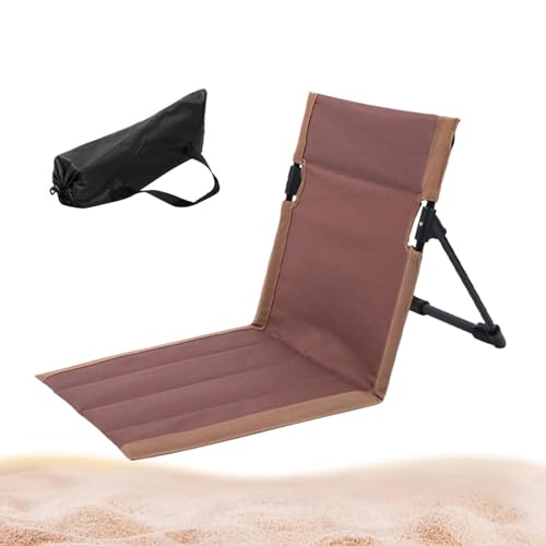 Generisch Strandstuhl Klappbar Leicht, Strandkorb Liege Praktischer Tragbarer Klappstuhl Für Camping Freien Loungesessel Mit Verstellbarer Rückenlehne Picknickstühle Für Balkon, Parkrasen von Generisch