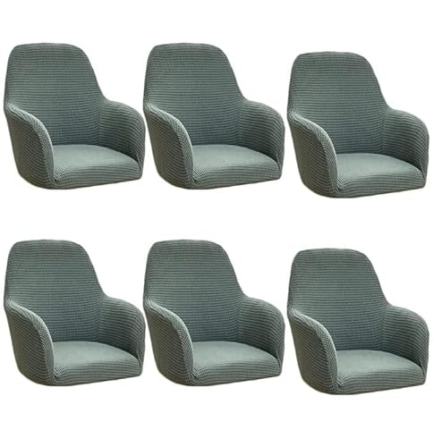 Generisch Stretch Chair Covers Chair Cover with Armrests Set of 2/4/6 Dining Room Chair Cover High-Backed Chair Cover Protective Cover for Dining Room, Office Protective Cover von Generisch