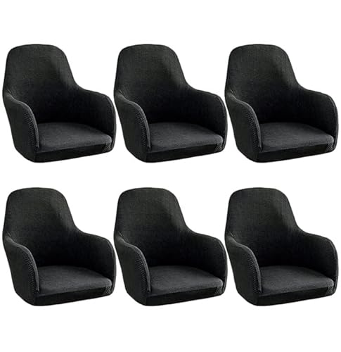 Generisch Stretch Chair Covers Chair Cover with Armrests Set of 2/4/6 Dining Room Chair Cover High-Backed Chair Cover Protective Cover for Dining Room, Office Protective Cover von Generisch