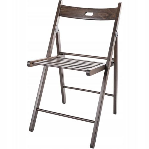 Generisch Stuhl Klappstuhl Esszimmerstuhl Küchenstuhl Wohnzimmer Garten Holz Natürlich (Nuss) von Generisch