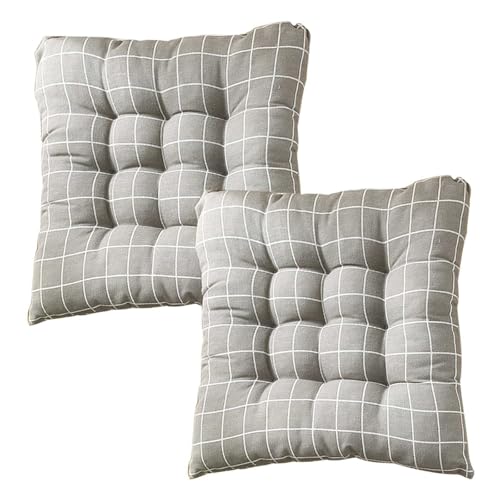 Generisch Stuhlkissen 40x40/45x45/50x50 Mit BäNdern 6er/4er/2er Set Sitzpolster Stuhl Innen Stuhlpolster Innen Seat Cushion Dining Chair Sitzkissen FüR StüHle KüChe(BBB) von Generisch