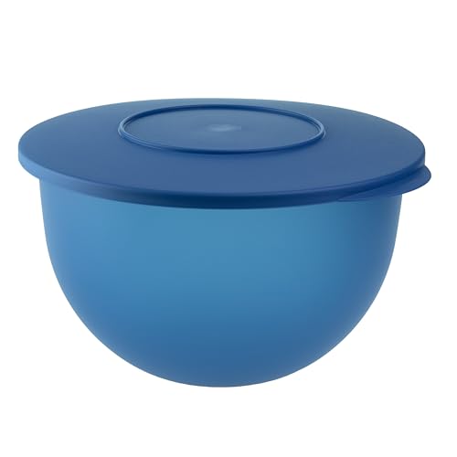 Generisch TW Junge Welle Schüssel 4,3 l Dunkelblau Salatschüssel Rührschüssel Servierschüssel (inkl. 1x Monster-Magnet) von Generisch