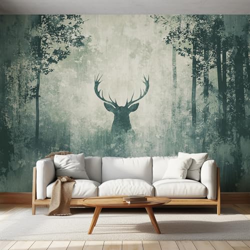 Generisch Tapete Abstrakt Elch Wohnzimmer Schlafzimmer, Fototapete Reh Baum Tuschemalerei Wand Deko, Wallpaper, Wandtapete, Mustertapete, Vliestapete, 400 x 280 cm &ZC1 Generisch Tapete Abstrakt Elch Wohnzimmer Schlafzimmer, Fototapete Reh Baum Tuschemalerei Wand Deko, Wallpaper, Wandtapete, Mustertapete, Vliestapete, 400 x 280 cm &ZC1 von Generisch