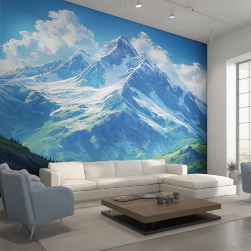 Generisch Tapete Berg Wohnzimmer Schlafzimmer, Fototapete Natur Landschaft Wand Deko, Wallpaper, Wandtapete, Mustertapete, Vliestapete, 500 x 280 cm C0&RRD Generisch Tapete Berg Wohnzimmer Schlafzimmer, Fototapete Natur Landschaft Wand Deko, Wallpaper, Wandtapete, Mustertapete, Vliestapete, 500 x 280 cm C0&RRD von Generisch