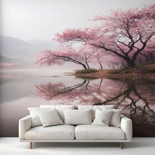 Generisch Tapete Kirschblüte Wohnzimmer Schlafzimmer, Fototapete Rosa Blumen Japan Orientalisch Asiatische Wand Deko, Wallpaper, Wandtapete, Mustertapete, Vliestapete, 500 x 280 cm M&31C Generisch Tapete Kirschblüte Wohnzimmer Schlafzimmer, Fototapete Rosa Blumen Japan Orientalisch Asiatische Wand Deko, Wallpaper, Wandtapete, Mustertapete, Vliestapete, 500 x 280 cm M&31C von Generisch