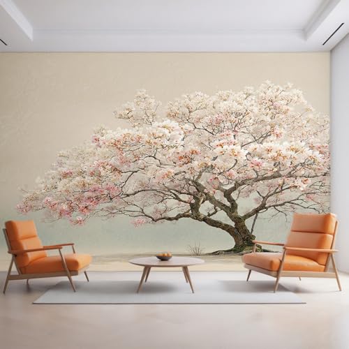 Generisch Tapete Kirschblüten, Fototapete Japanisch Weiß Blumen, Vliestapete für Schlafzimmer Wohnzimmer, Wand Deko Tapeten, Wandverkleidung 450x315 cm D&O76 Generisch Tapete Kirschblüten, Fototapete Japanisch Weiß Blumen, Vliestapete für Schlafzimmer Wohnzimmer, Wand Deko Tapeten, Wandverkleidung 450x315 cm D&O76 von Generisch