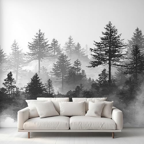 Generisch Tapete Misty Forest Wohnzimmer Schlafzimmer, Fototapete Wald Nebel Baum Wand Deko, Wallpaper, Wandtapete, Mustertapete, Vliestapete, 500 x 280 cm M&31C Generisch Tapete Misty Forest Wohnzimmer Schlafzimmer, Fototapete Wald Nebel Baum Wand Deko, Wallpaper, Wandtapete, Mustertapete, Vliestapete, 500 x 280 cm M&31C von Generisch