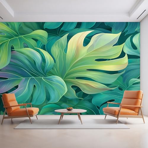 Generisch Tapete Monstera, Fototapete Grün Blatt Pflanze, Vliestapete für Schlafzimmer Wohnzimmer, Wand Deko Tapeten, Wandverkleidung 350x256 cm D&O60 Generisch Tapete Monstera, Fototapete Grün Blatt Pflanze, Vliestapete für Schlafzimmer Wohnzimmer, Wand Deko Tapeten, Wandverkleidung 350x256 cm D&O60 von Generisch