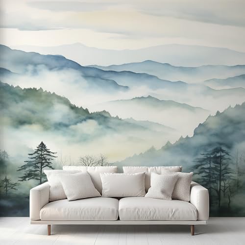 Generisch Tapete Nebelwald Wohnzimmer Schlafzimmer, Fototapete Berge Natur Landschaft Wand Deko, Wallpaper, Wandtapete, Mustertapete, Vliestapete, 100 x 70 cm 1&XF Generisch Tapete Nebelwald Wohnzimmer Schlafzimmer, Fototapete Berge Natur Landschaft Wand Deko, Wallpaper, Wandtapete, Mustertapete, Vliestapete, 100 x 70 cm 1&XF von Generisch