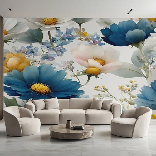 Generisch Tapete Pfingstrose, Fototapete Aquarell Blumen, Vliestapete für Schlafzimmer Wohnzimmer, Wand Deko Tapeten, Wandverkleidung 450x315 cm D&O65 Generisch Tapete Pfingstrose, Fototapete Aquarell Blumen, Vliestapete für Schlafzimmer Wohnzimmer, Wand Deko Tapeten, Wandverkleidung 450x315 cm D&O65 von Generisch