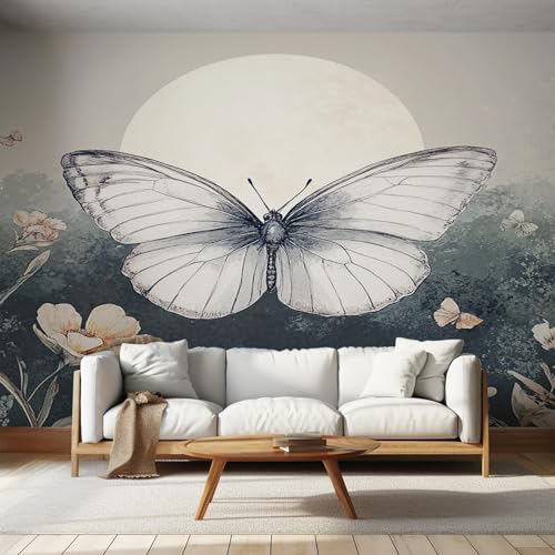 Generisch Tapete Schmetterling Vintage Wohnzimmer Schlafzimmer, Fototapete Aquarell Wand Deko, Wallpaper, Wandtapete, Mustertapete, Vliestapete, 400 x 280 cm &ZC1 Generisch Tapete Schmetterling Vintage Wohnzimmer Schlafzimmer, Fototapete Aquarell Wand Deko, Wallpaper, Wandtapete, Mustertapete, Vliestapete, 400 x 280 cm &ZC1 von Generisch