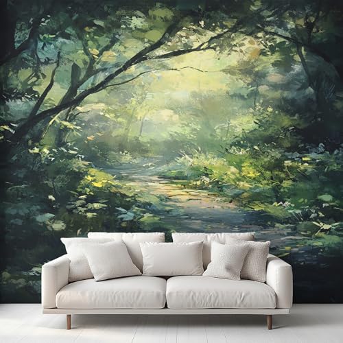 Generisch Tapete Vintage Wald Fototapete Schlafzimmer Vliestapete Tapete Grün Baum Wallpaper Wandtapete Mustertapete Tapeten Wohnzimmer, 250 x 175 cm M&31C Generisch Tapete Vintage Wald Fototapete Schlafzimmer Vliestapete Tapete Grün Baum Wallpaper Wandtapete Mustertapete Tapeten Wohnzimmer, 250 x 175 cm M&31C von Generisch