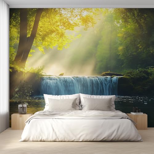 Generisch Tapete Wasserfall Wohnzimmer Schlafzimmer, Fototapete Baum Natur Landschaft Wand Deko, Wallpaper, Wandtapete, Mustertapete, Vliestapete, 100 x 70 cm C&KF1 Generisch Tapete Wasserfall Wohnzimmer Schlafzimmer, Fototapete Baum Natur Landschaft Wand Deko, Wallpaper, Wandtapete, Mustertapete, Vliestapete, 100 x 70 cm C&KF1 von Generisch