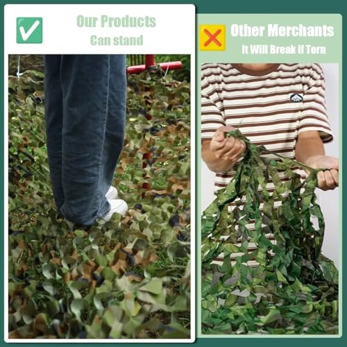 Generisch Tarnnetz Camouflage Netz Sichtschutz Militär für Die Jagd Sonnenschutz Dekoration Sonnenschirm Garten Outdoor 4x5m 5x6m 6x8m 8x10m(9x14m) von Generisch