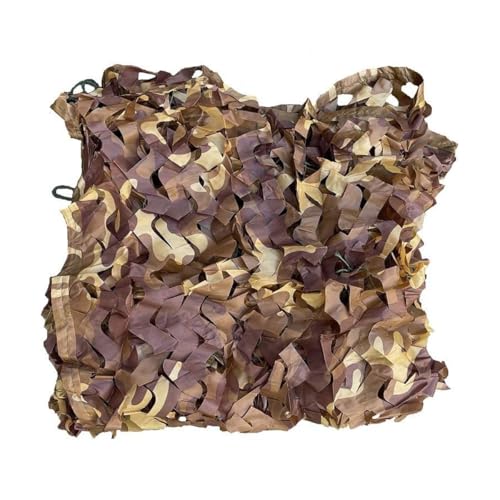 Generisch Tarnnetz Desert Braun Camouflage Netz 3x4m 5x6m 6x8m 8x10m Sonnenschutz Oxford-Stoff für Jagd Camping Dekoration Schutz Zeltschirm Waldlandschaft(1x8m) von Generisch