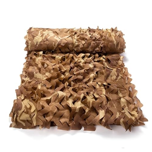 Generisch Tarnnetz Oxford-Stoff 2x2m 3x4m 4x5m 5x6m 6x8m Camouflage Netz Wasserdicht Sonnenschutznetze für Dekoration Sonnenschutz Jagd Camping Outdoor Militär(6x7m) von Generisch