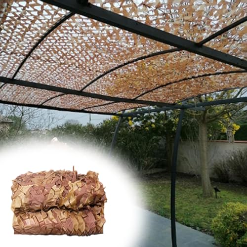 Generisch Tarnnetz Woodland Armee Tarnung Net Bulk Roll Sonnenschirm Netz für Jagd Camping Dekoration Schutz Zeltschirm Urwald 1x2m, 1.5x4m, 2x3m, 2X5m, 2X6m(8x15 M) von Generisch