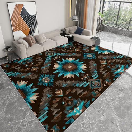 Generisch Teppich 160 x 230cm Weich rutschfest - Indianer Druck Muster für Dekoration Schlafzimmer Kinderzimmer Esszimmer Paarzimmer Kurzflor Generisch Teppich 160 x 230cm Weich rutschfest - Indianer Druck Muster für Dekoration Schlafzimmer Kinderzimmer Esszimmer Paarzimmer Kurzflor von Generisch