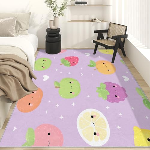 Generisch Teppich Cartoon Obst Wohnzimmerteppich 200x250 cm, Obst Kinder Mädchen Deko für Schlafzimmer, Waschbarer, Weicher, Rutschfester Großer Teppich C&J36 Generisch Teppich Cartoon Obst Wohnzimmerteppich 200x250 cm, Obst Kinder Mädchen Deko für Schlafzimmer, Waschbarer, Weicher, Rutschfester Großer Teppich C&J36 von Generisch