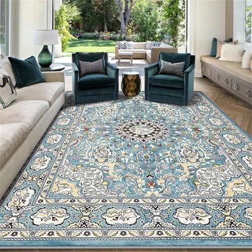 Generisch Teppich Flur Läufer Blauer Pflanzendruck Design Wohnzimmer dauerhaft rutschfest Waschbare Teppiche blau Innenteppich Mädchen 300X400CM Generisch Teppich Flur Läufer Blauer Pflanzendruck Design Wohnzimmer dauerhaft rutschfest Waschbare Teppiche blau Innenteppich Mädchen 300X400CM von Generisch