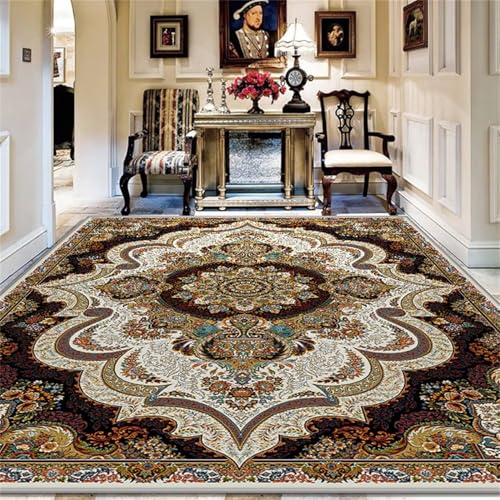 Generisch Teppich Jugendzimmer Retro Wohnzimmer kleine Fläche Dekoration Nicht verblassen Waschbarer Braun Schlafzimmerteppich Kinder Mädchen 160X200CM Generisch Teppich Jugendzimmer Retro Wohnzimmer kleine Fläche Dekoration Nicht verblassen Waschbarer Braun Schlafzimmerteppich Kinder Mädchen 160X200CM von Generisch