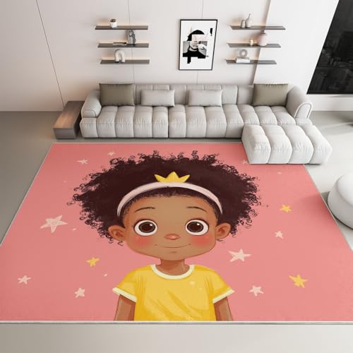 Generisch Teppich Kurzflor Weich Kunstwolle rutschfest Waschbar Wohnzimmer Teppiche Flauschiger, Schlafzimmer Teppich Cartoon Krone Kleines Mädchen für Eingangsbereich Arbeitszimmer - Rosa 180x240cm Generisch Teppich Kurzflor Weich Kunstwolle rutschfest Waschbar Wohnzimmer Teppiche Flauschiger, Schlafzimmer Teppich Cartoon Krone Kleines Mädchen für Eingangsbereich Arbeitszimmer - Rosa 180x240cm von Generisch