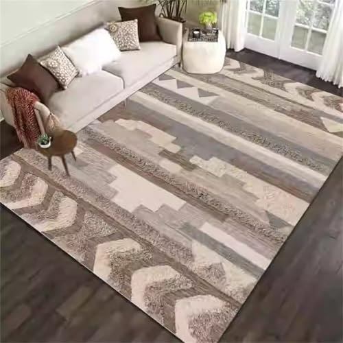 Generisch Teppich Läufer Flur Grauer Bereich Wohnzimmerteppich dauerhaft fällt Nicht ab und verblasst Mädchen Grau Hallenteppich Modern 200X300CM Generisch Teppich Läufer Flur Grauer Bereich Wohnzimmerteppich dauerhaft fällt Nicht ab und verblasst Mädchen Grau Hallenteppich Modern 200X300CM von Generisch
